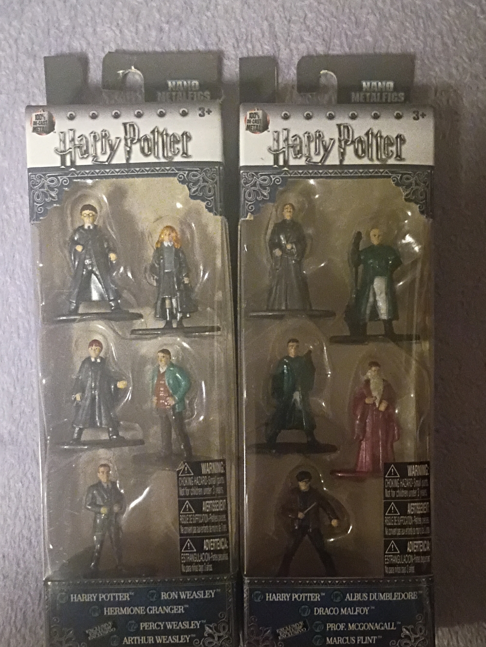 Warner Bros. Harry Potter Mini Metalfigures 2 SETS New In Box